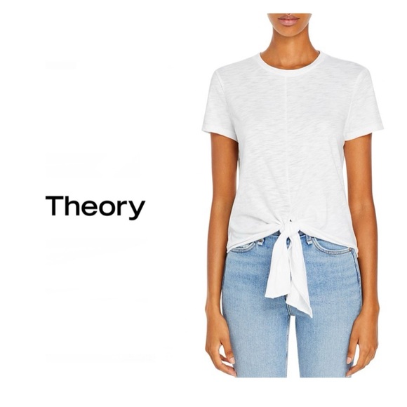 Theory Tops - Theory tie front tee